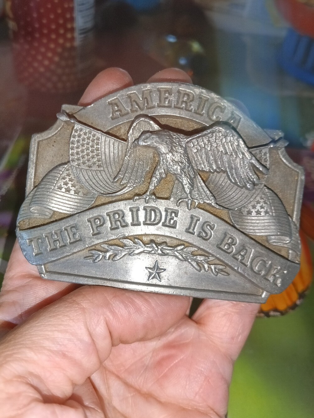Siskiyou 1986 "The Pride Is Back" American Eagle Belt Buckle